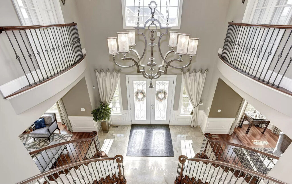 Interior Design of Entryway in Belmont Country Club