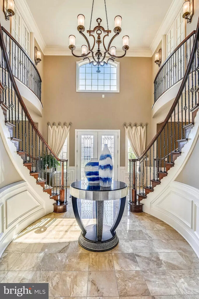 Interior Design of Entryway in Belmont Country Club