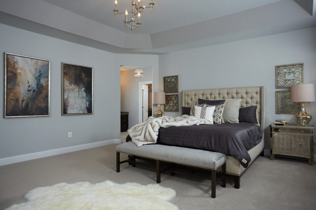 Interior Design Master Bedroom in Brambleton Virginia