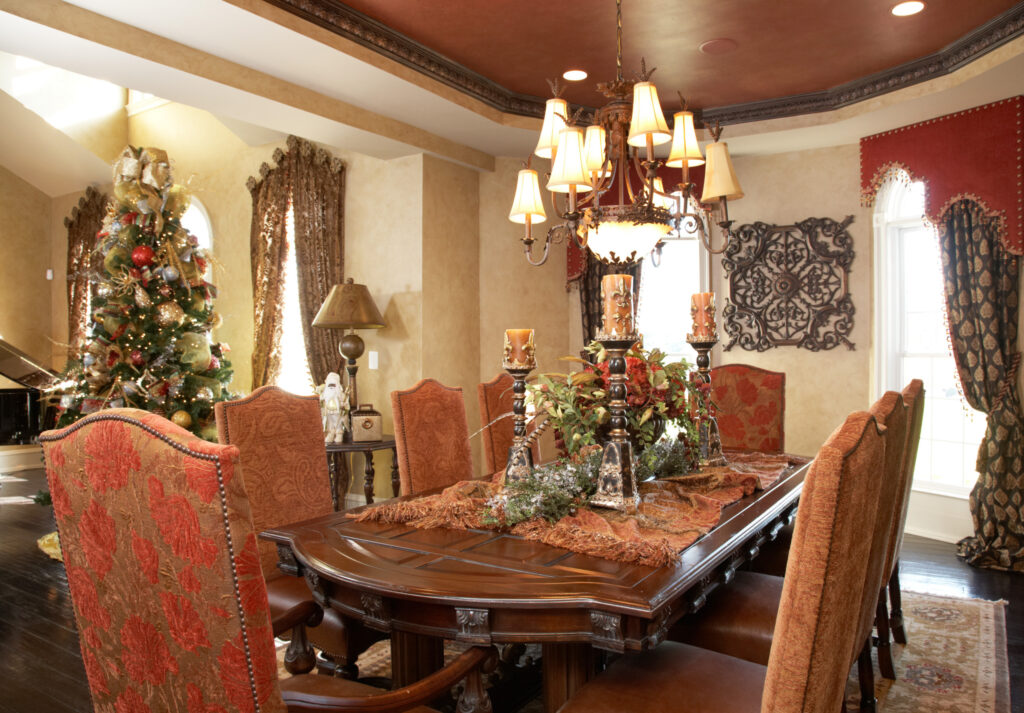 Interior Design - Christmas Decor in Dining Room