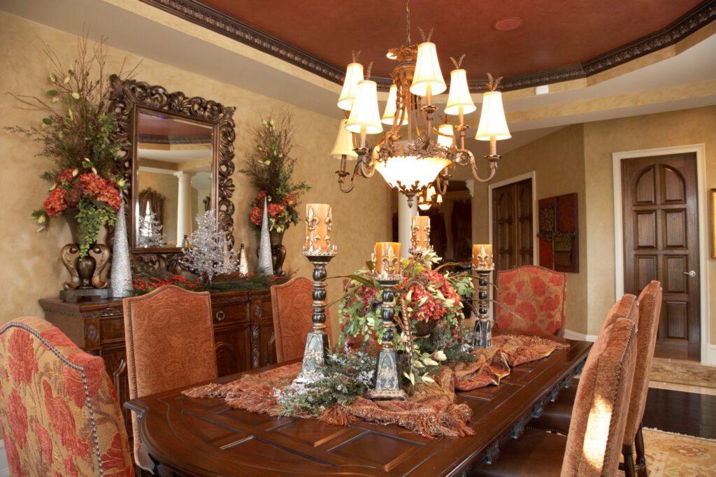 Interior Design - Christmas Decor in Dining Room