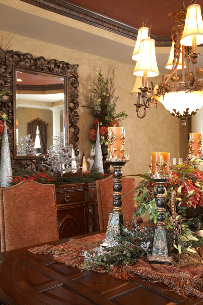 Interior Design - Christmas Decor in Dining Room