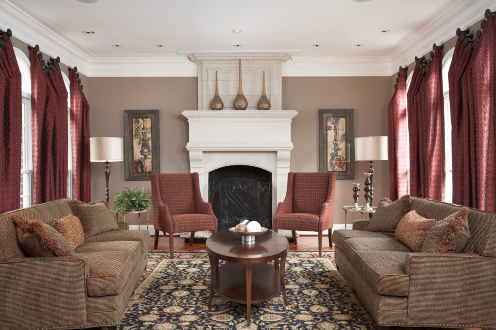 Interior Design of Living Room in McLean Virginia